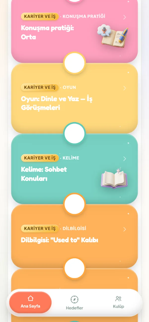 FE App yol haritası: Kariyer ve İş hedefine göre kurulmuş B1 durakları